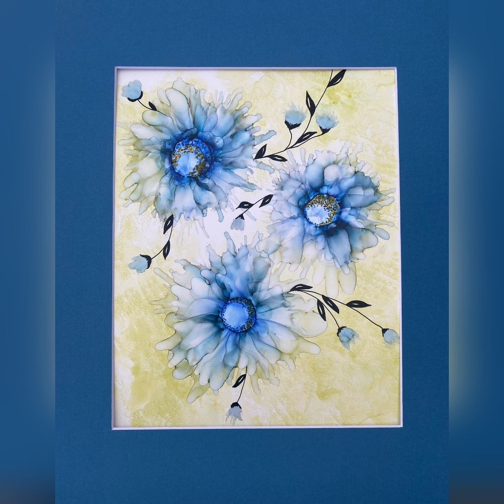 Original art includes mat and frame